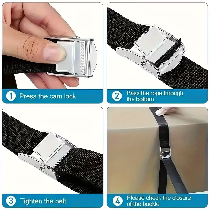 9.84ft Adjustable Tie Down Cam Buckle Straps