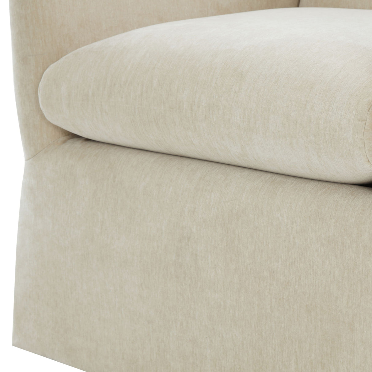 Luisa - Skirted Swivel Accent Chair
