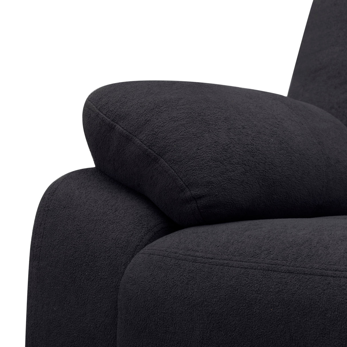 Modern 3 Seat Manual Reclining Sofa With Deep Recline