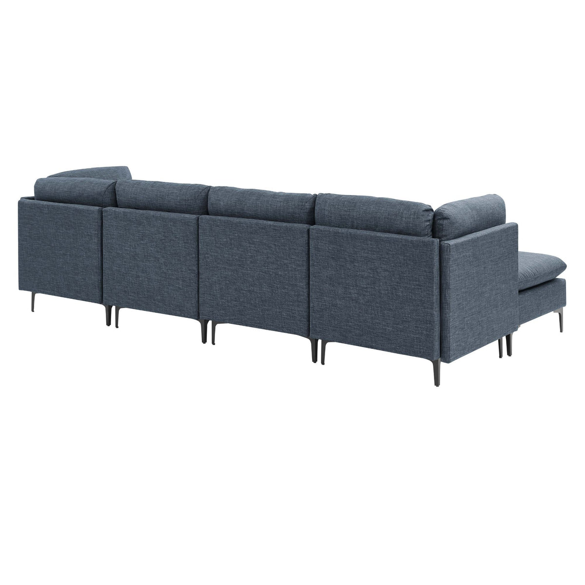 Upholstered Modular Sectional & Tall Legs