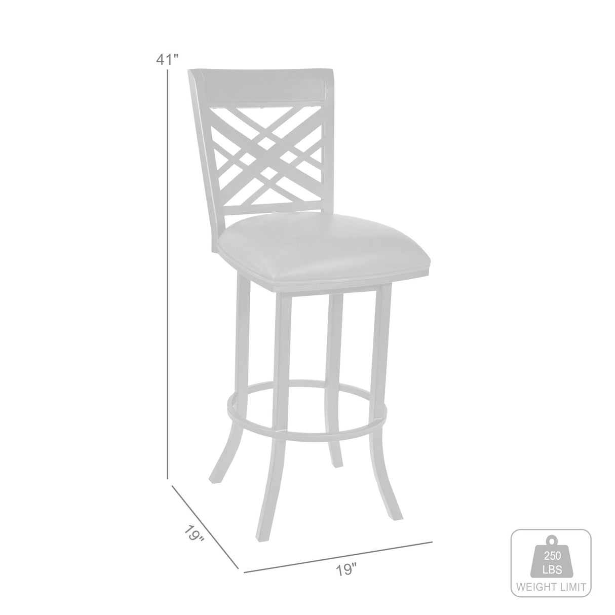 Tahiti - 26" Barstool PU Upholstery - Auburn Bay / Brown