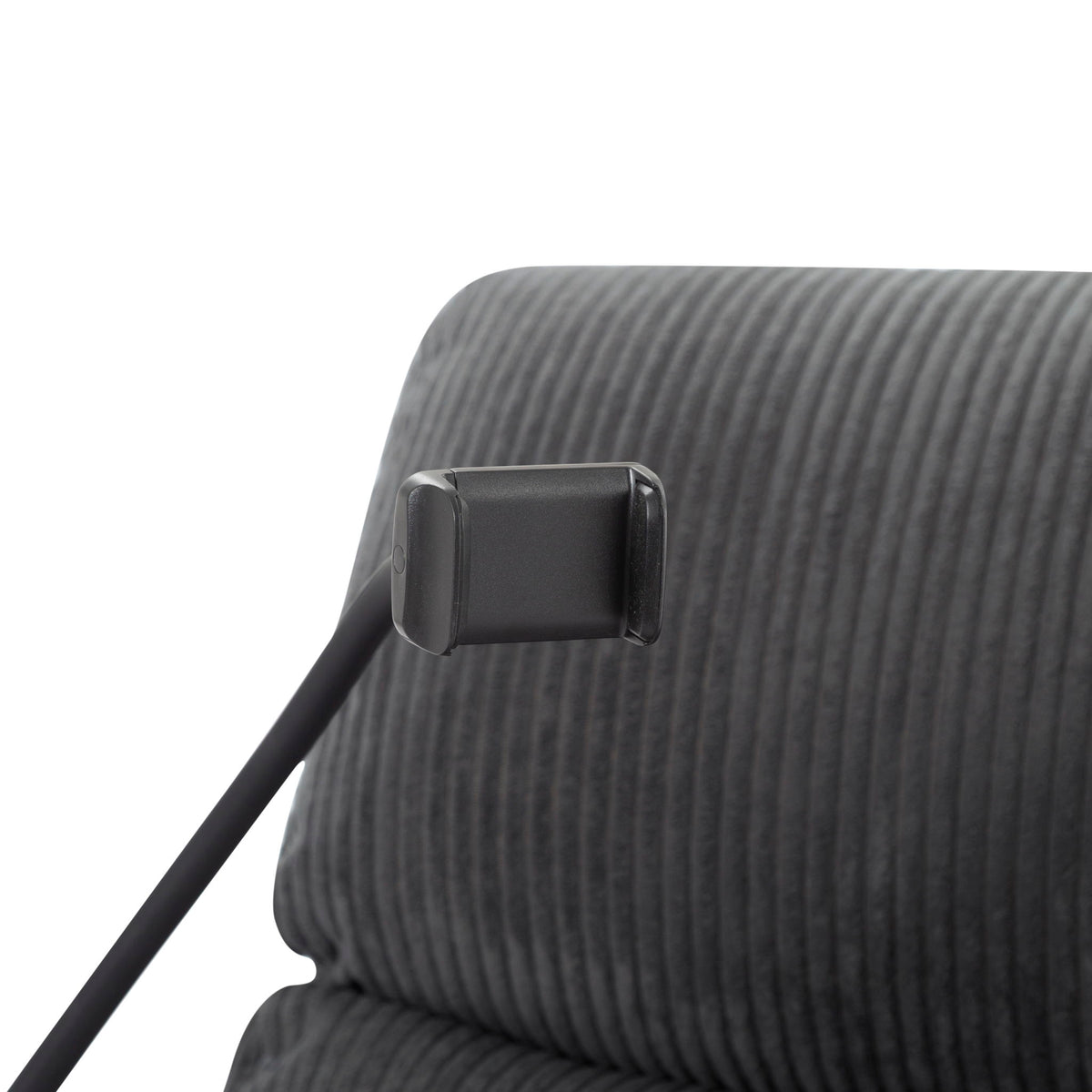 Adjustable Manual Recliner, Ergonomic Lounge Chair With Phone Holder And 2 Cup Holders