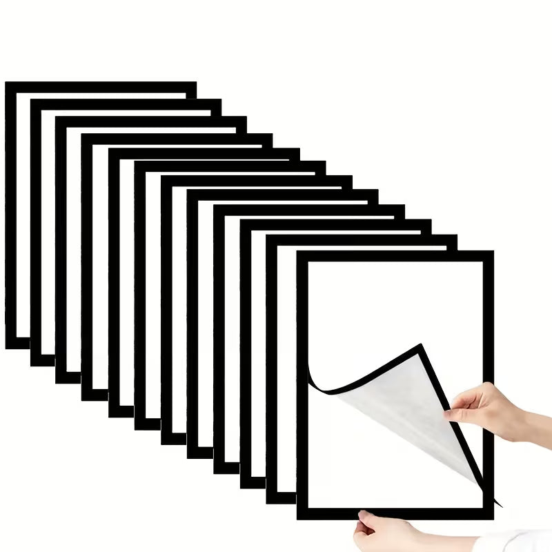 Magnetic Wall-Mounted Front-Opening Photo Frame Set