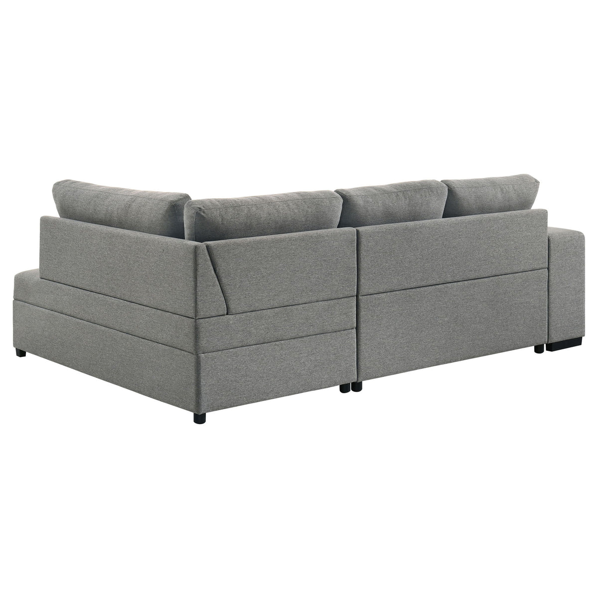 Atkinson - Sleeper Sectional Sofa With Lift Top Chaise - Gray