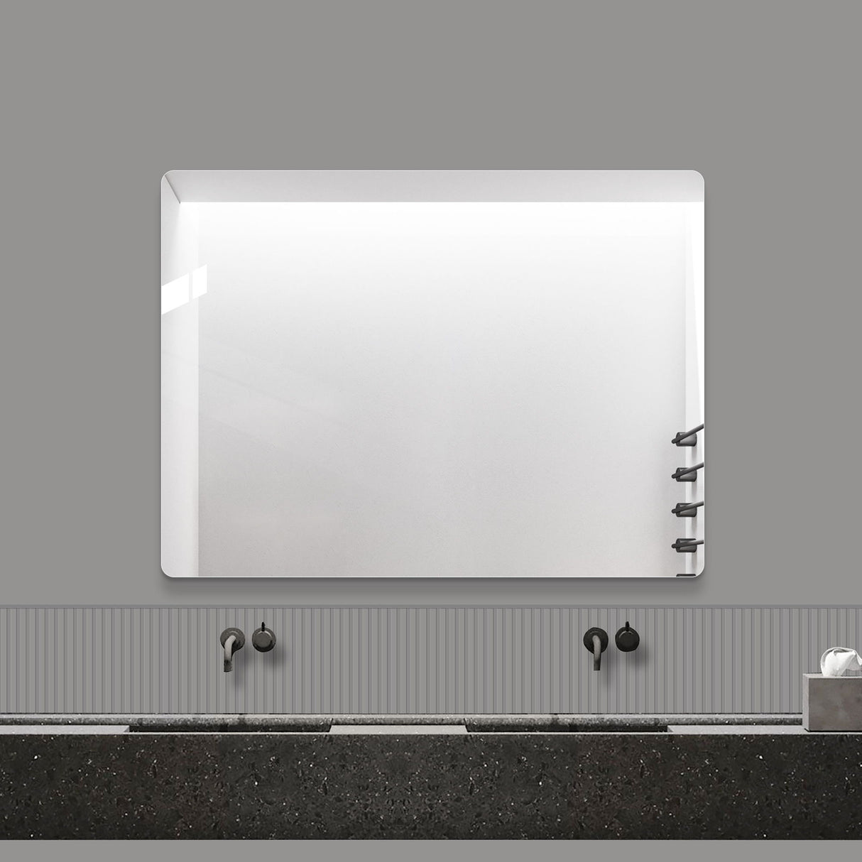Modern Frameless Bathroom Vanity Mirror