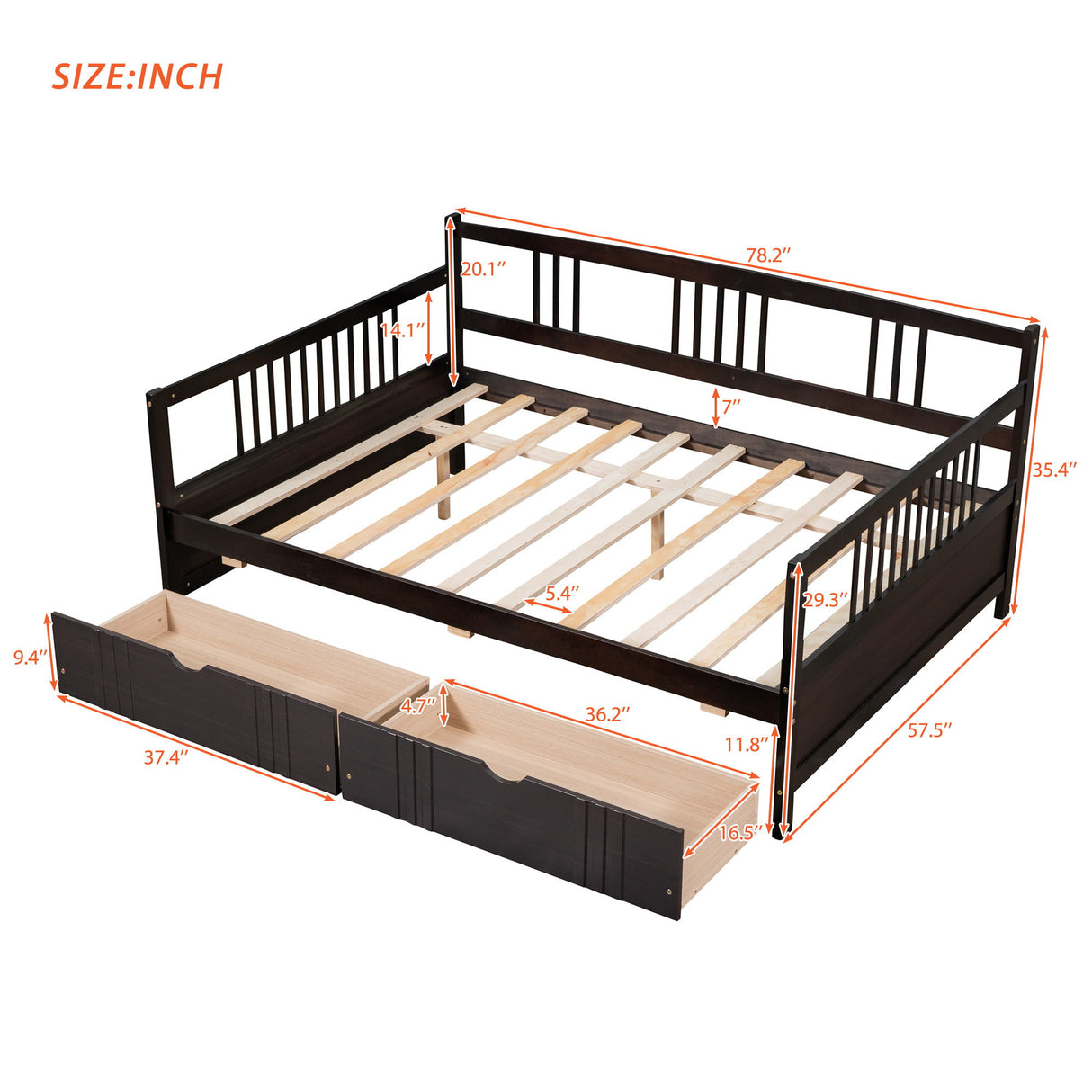 Multifunctional Elegant Modern Daybed