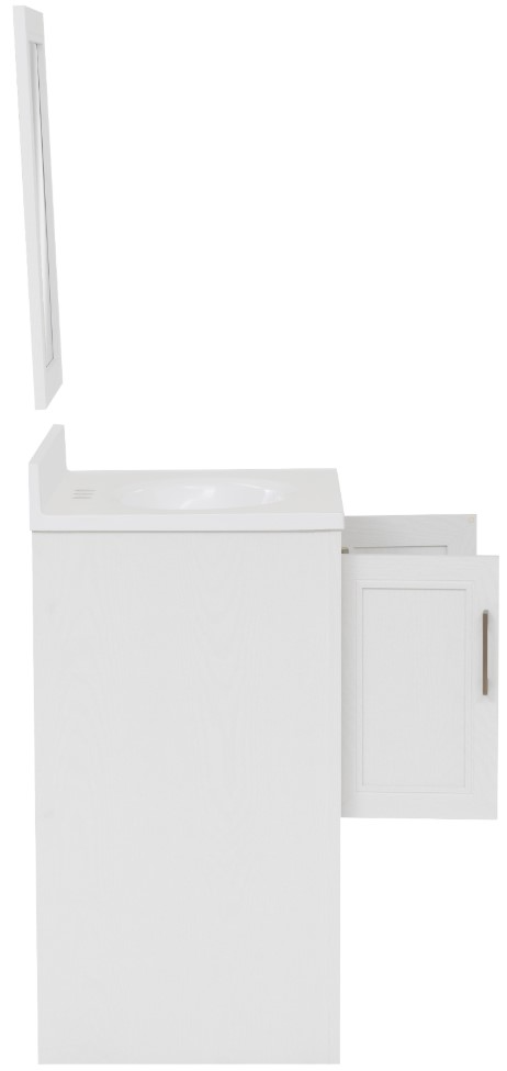 Linon Barkley White 25" Vanity with Mirror