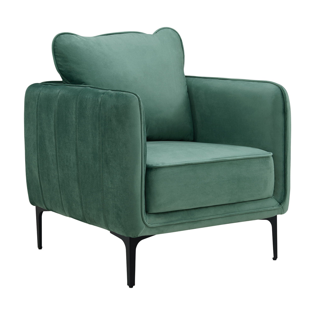 Elements Rae Lavish Green Velvet Accent Chair