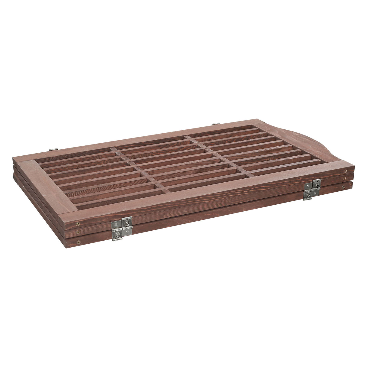 Freestanding Foldable Pet Gate For Dogs - Brown