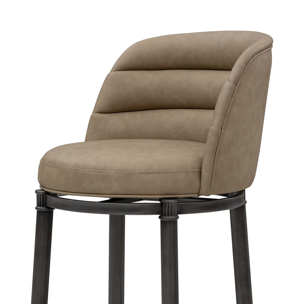 Eunice - Faux Leather Upholstered Swivel Barstool