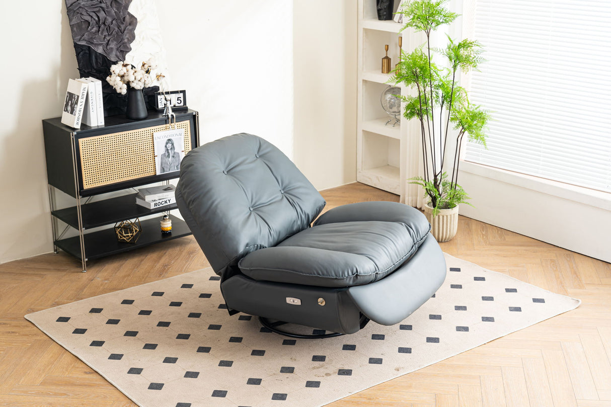 Power Recliner Swivel Glider USB Charger With tooth Music Player, Sleep, Working, Game And Leisure