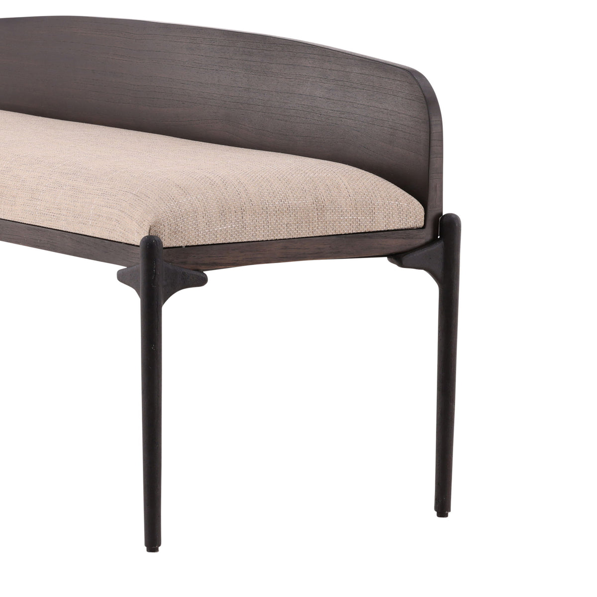 Estelle - Bench - Dark Brown / Beige