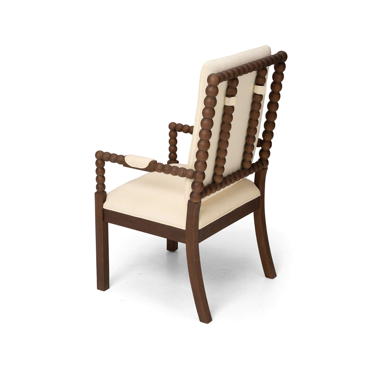 Dining Chairs With Upholstered Fabric For Home Kitchen (Set of 2) - Walnut