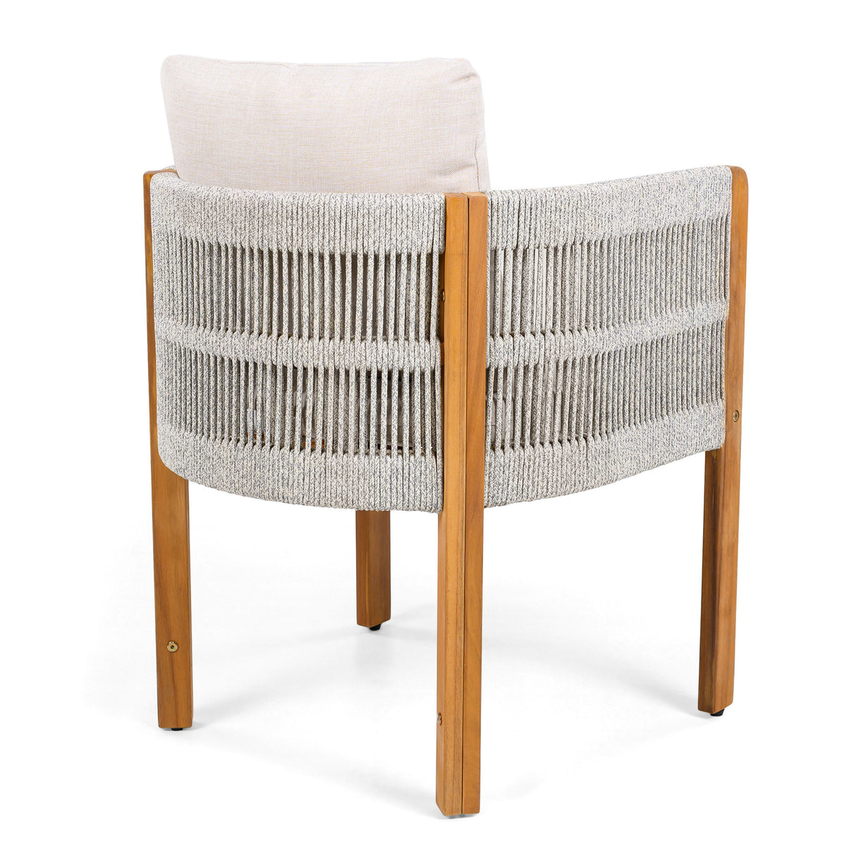 Outdoor Dining Set With Table And Rope Chairs