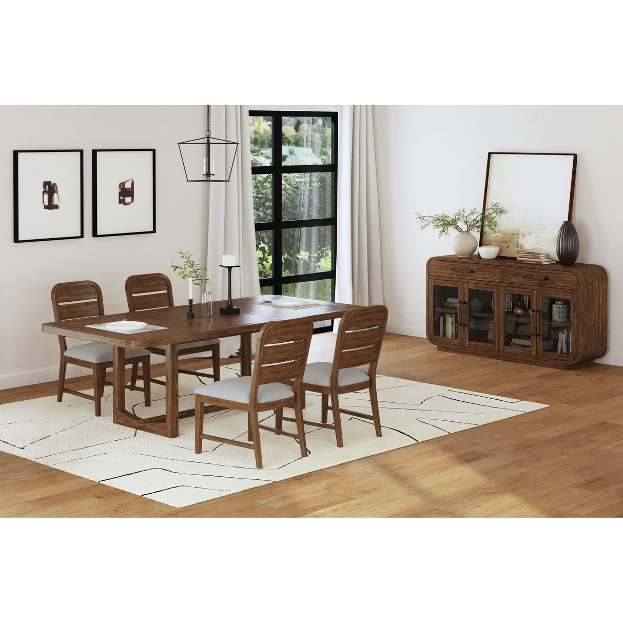 Glinda - Dining Table With 18" Leaf - Brown