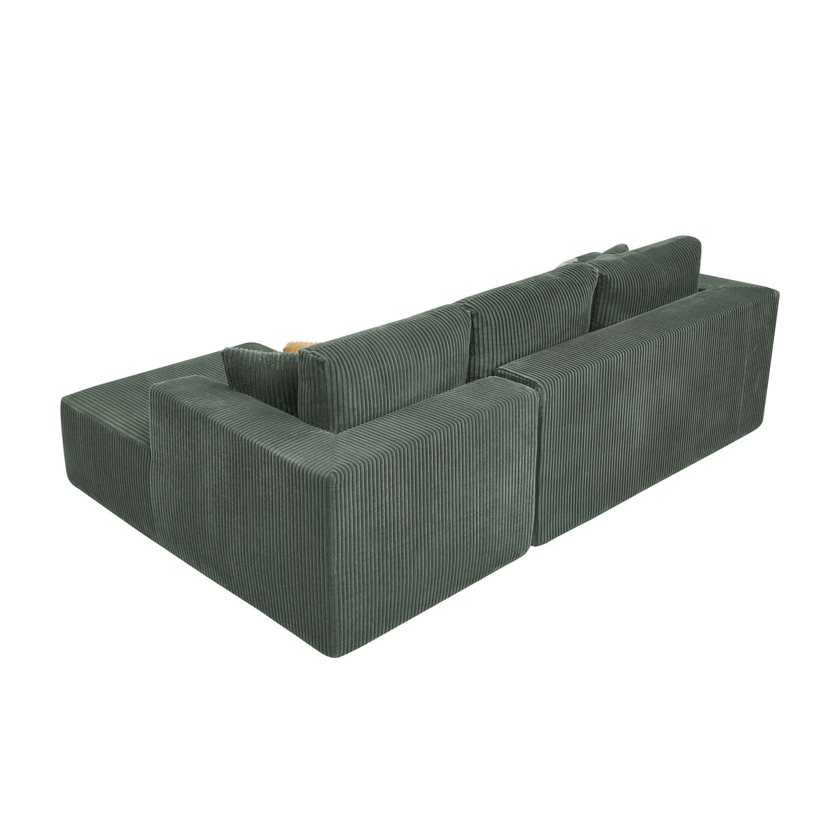 L - Shape Full Compressed Upholstered Sectional