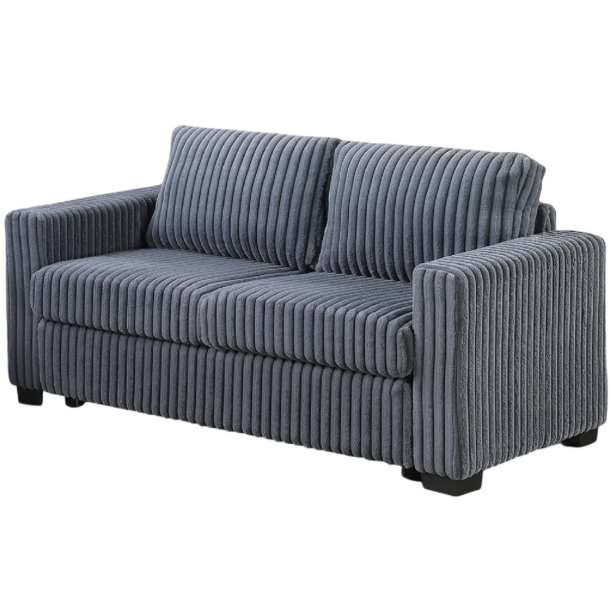 Modern Style 2 Piece Sofa Set With Cup Holders & Charging Port