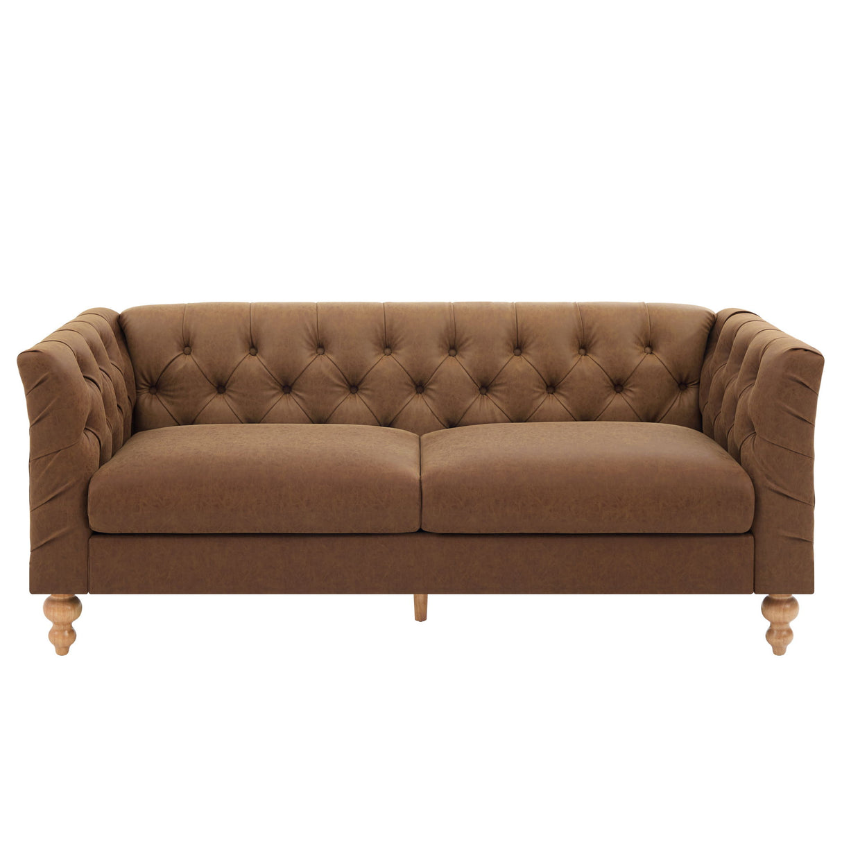 Chesterfield Sofa With Flared Arms For Living Room