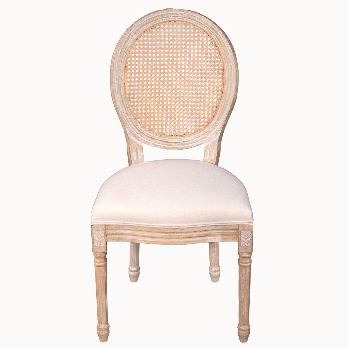 French Country Dining Chairs & Round Back (Set of 2)