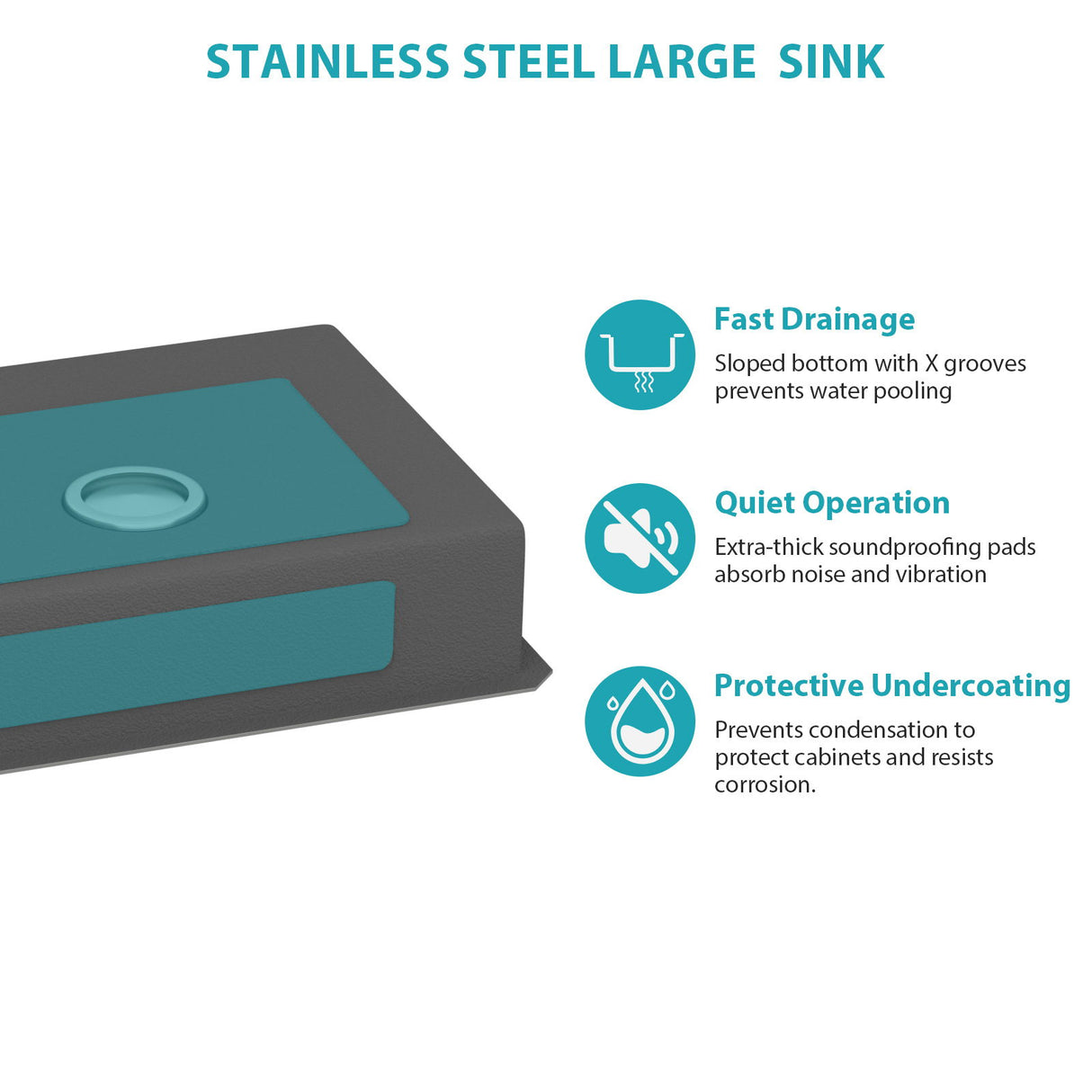 Undermount Sink, Low Depth Single Bowl