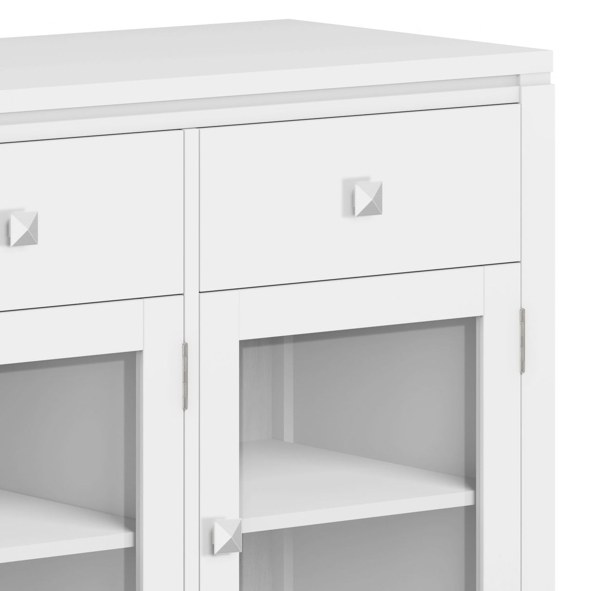 Sideboard Buffet Contemporary Solid Wood 54in x 17in x 32in