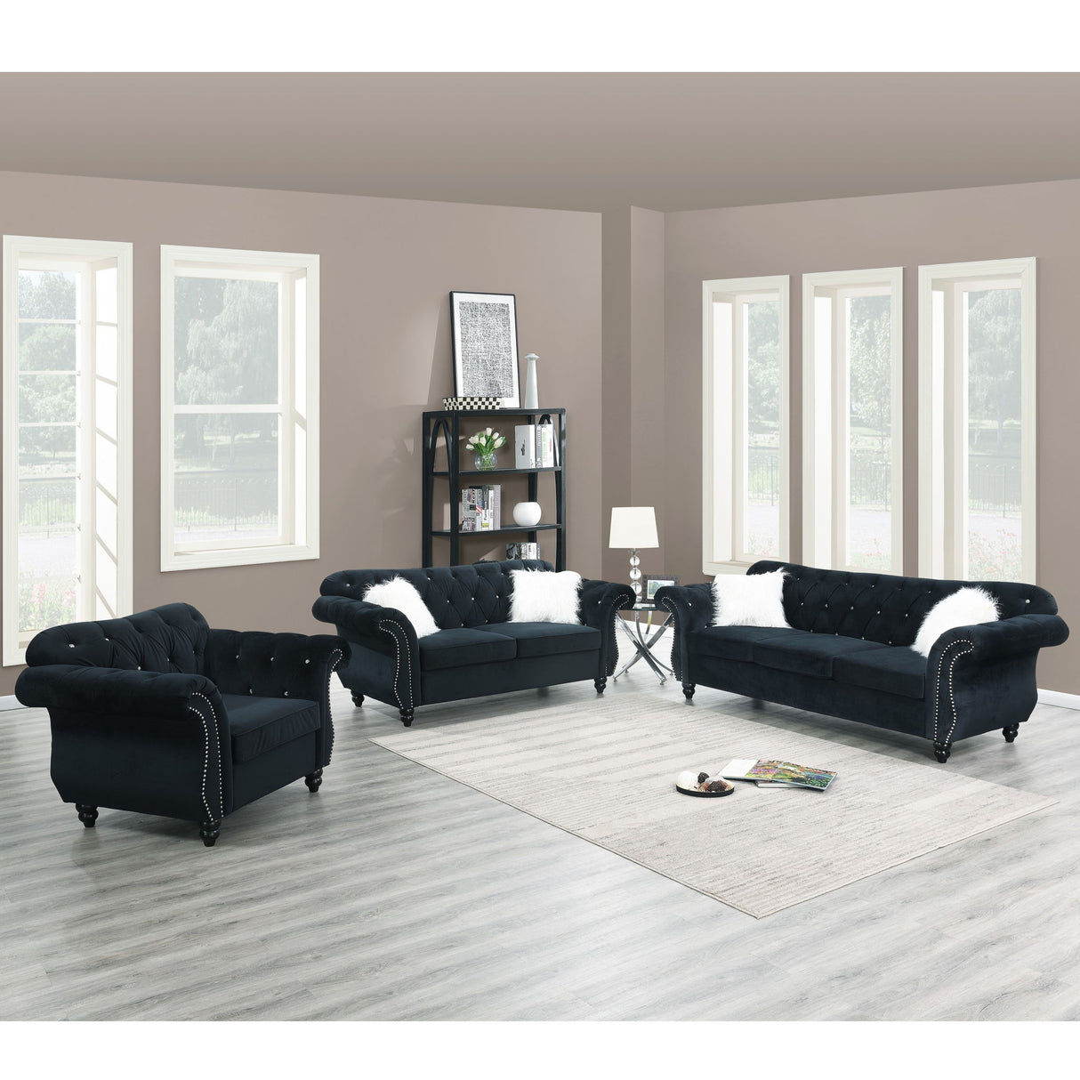 Sofa With Pillows Living Room Furniture Couch