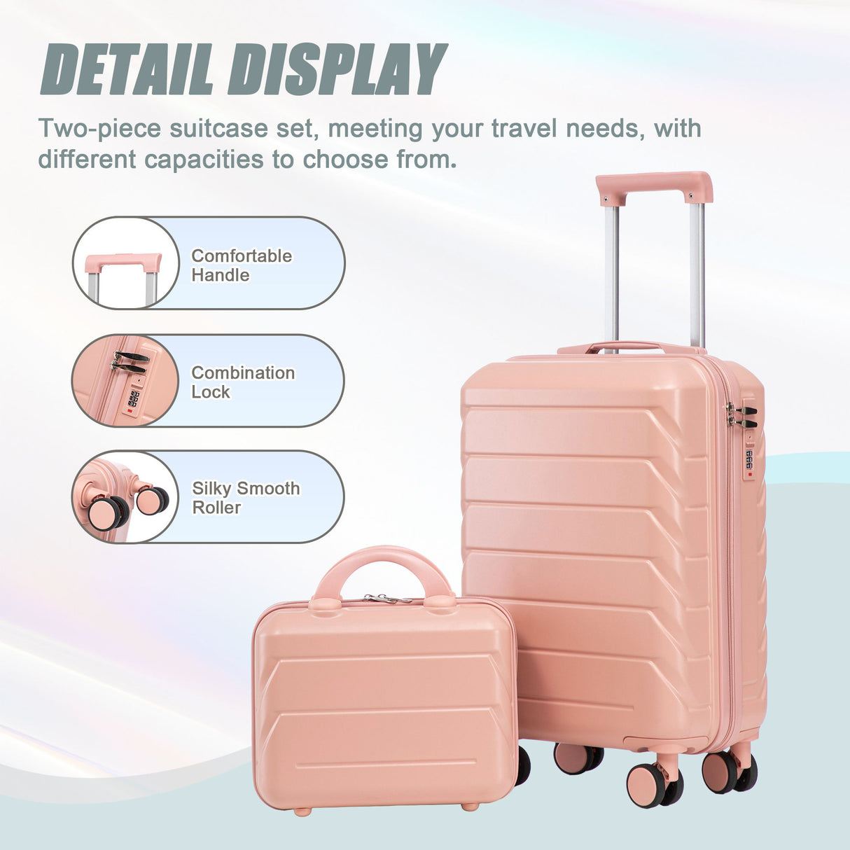 Spinner Luggage Set With Combination Lock