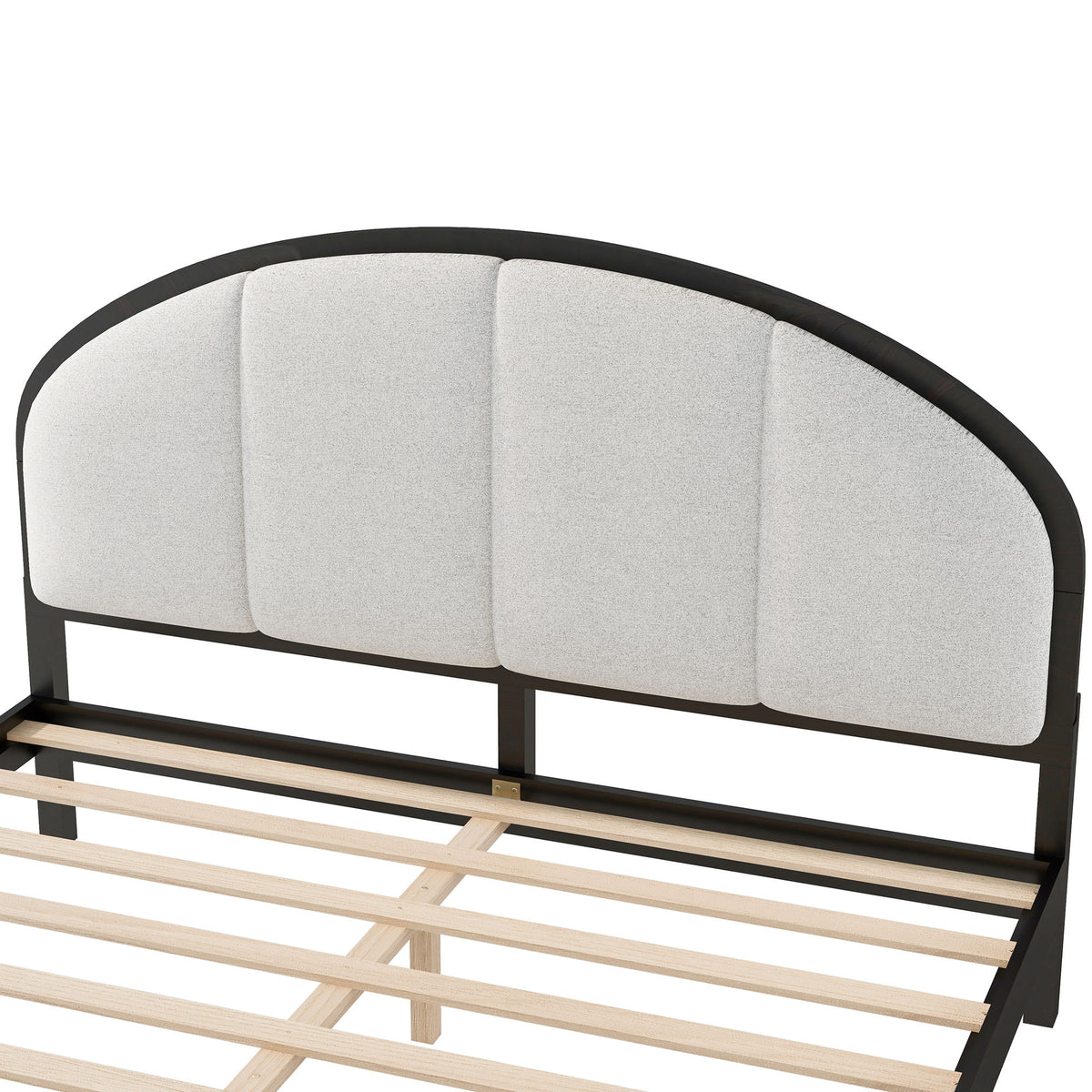 Elegant Modern Upholstered Platform Bed Frame
