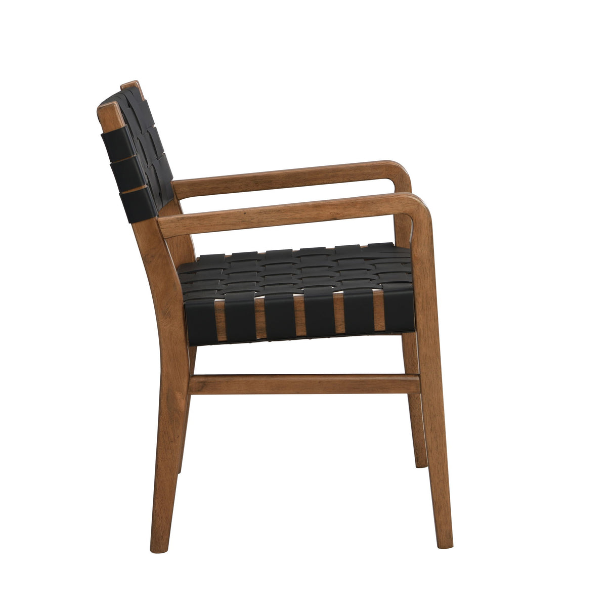 Modern Style Dining Chair With Upholstery - Black