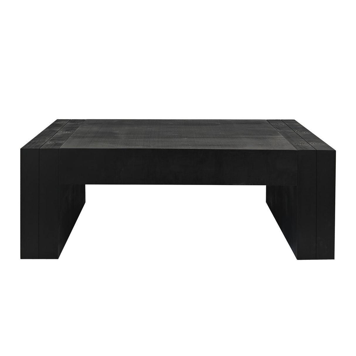 Modern Farmhouse Living Room Block Leg Coffee Table