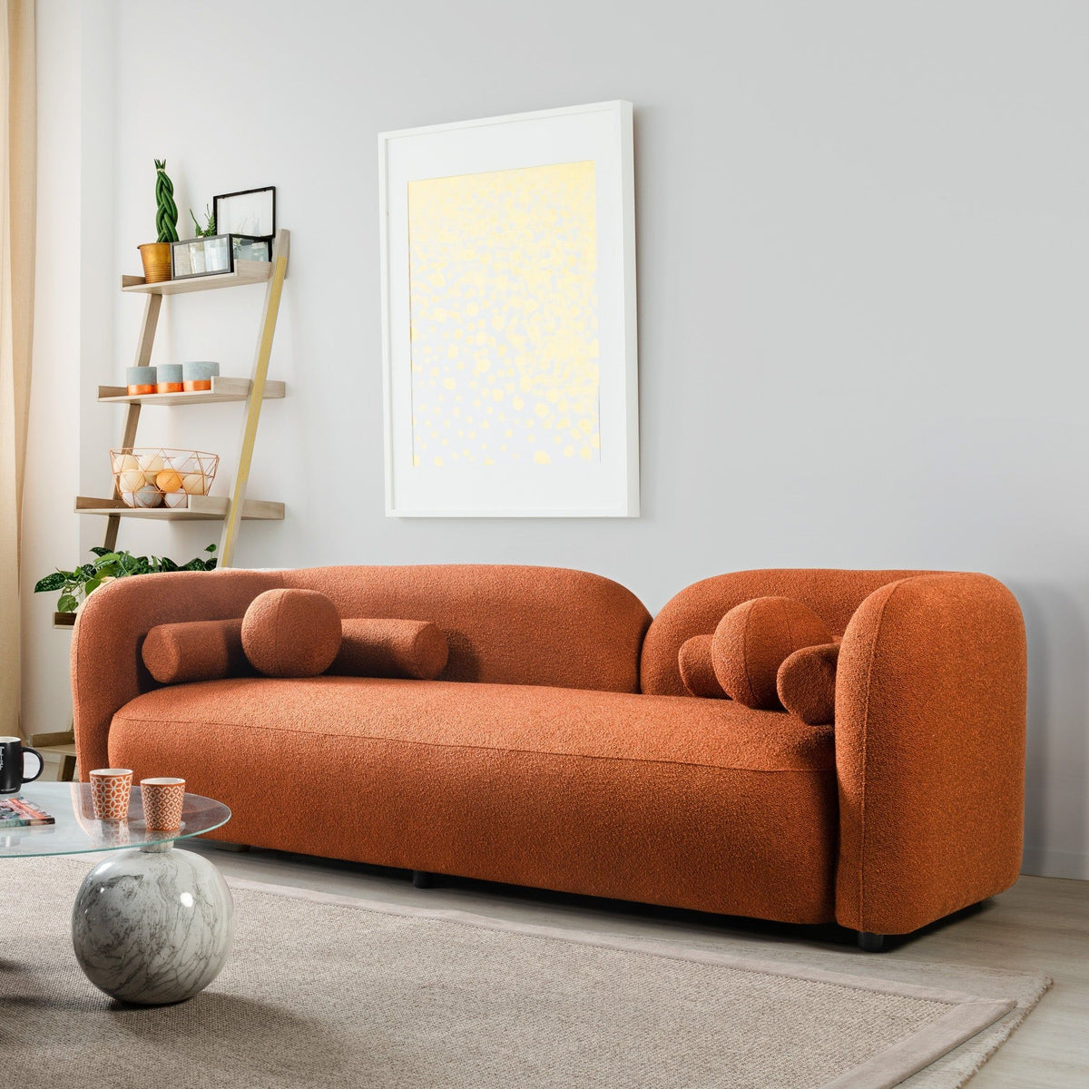Donna - Japandi Style, Boucle Sofa