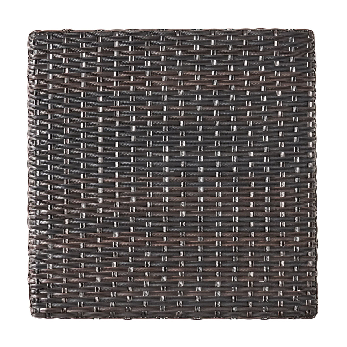 Luminant - Outdoor Side Table With Iron Frame - Brown