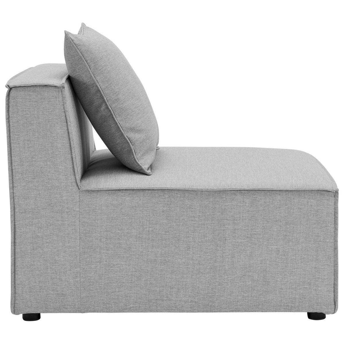 35" 7-Piece Modern Upholstered Outdoor Sectional Sofa – Gray - Outdoor - Alpine Outlets