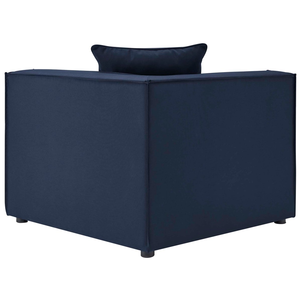 35" 7-Piece Modern Upholstered Outdoor Sectional Sofa – Navy - Outdoor - Alpine Outlets