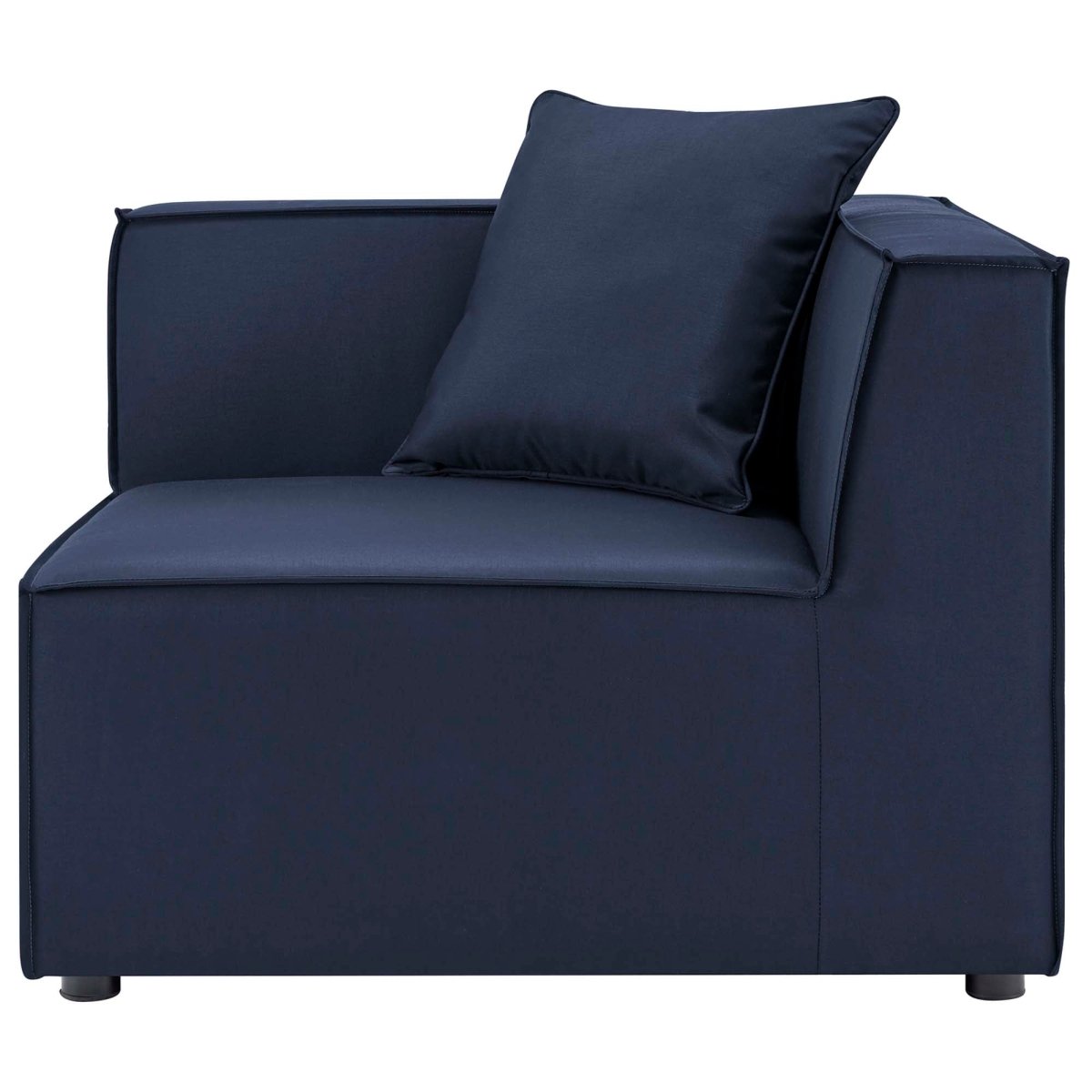 35" 7-Piece Modern Upholstered Outdoor Sectional Sofa – Navy - Outdoor - Alpine Outlets