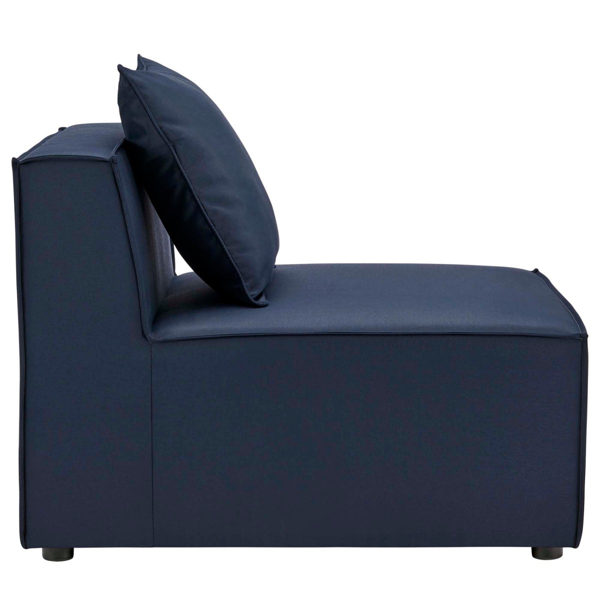 35" 7-Piece Modern Upholstered Outdoor Sectional Sofa – Navy - Outdoor - Alpine Outlets