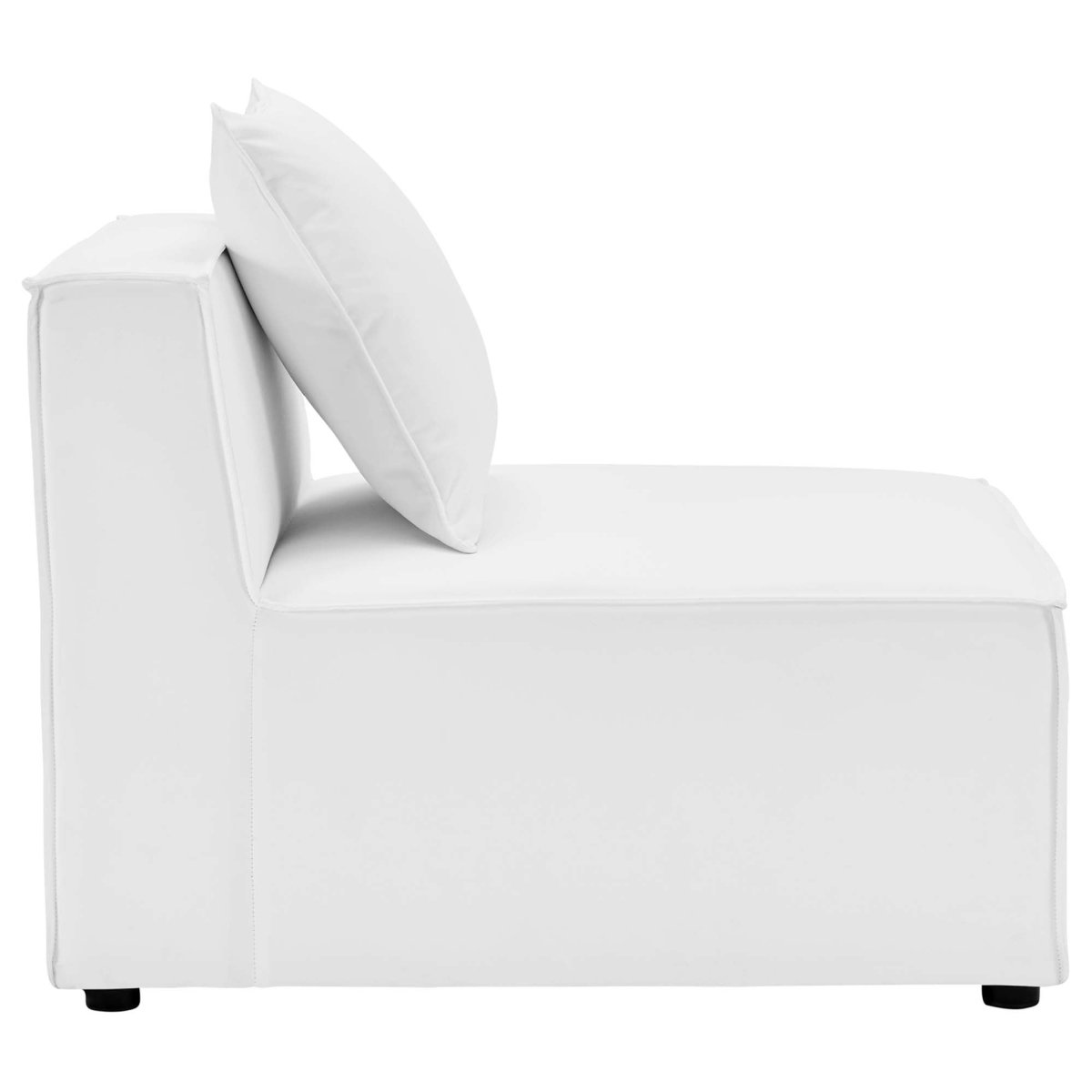 35" 7-Piece Modern Upholstered Outdoor Sectional Sofa – White - Outdoor - Alpine Outlets