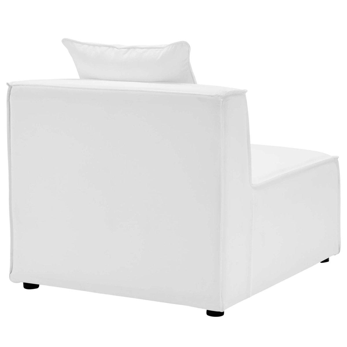 35" 7-Piece Modern Upholstered Outdoor Sectional Sofa – White - Outdoor - Alpine Outlets