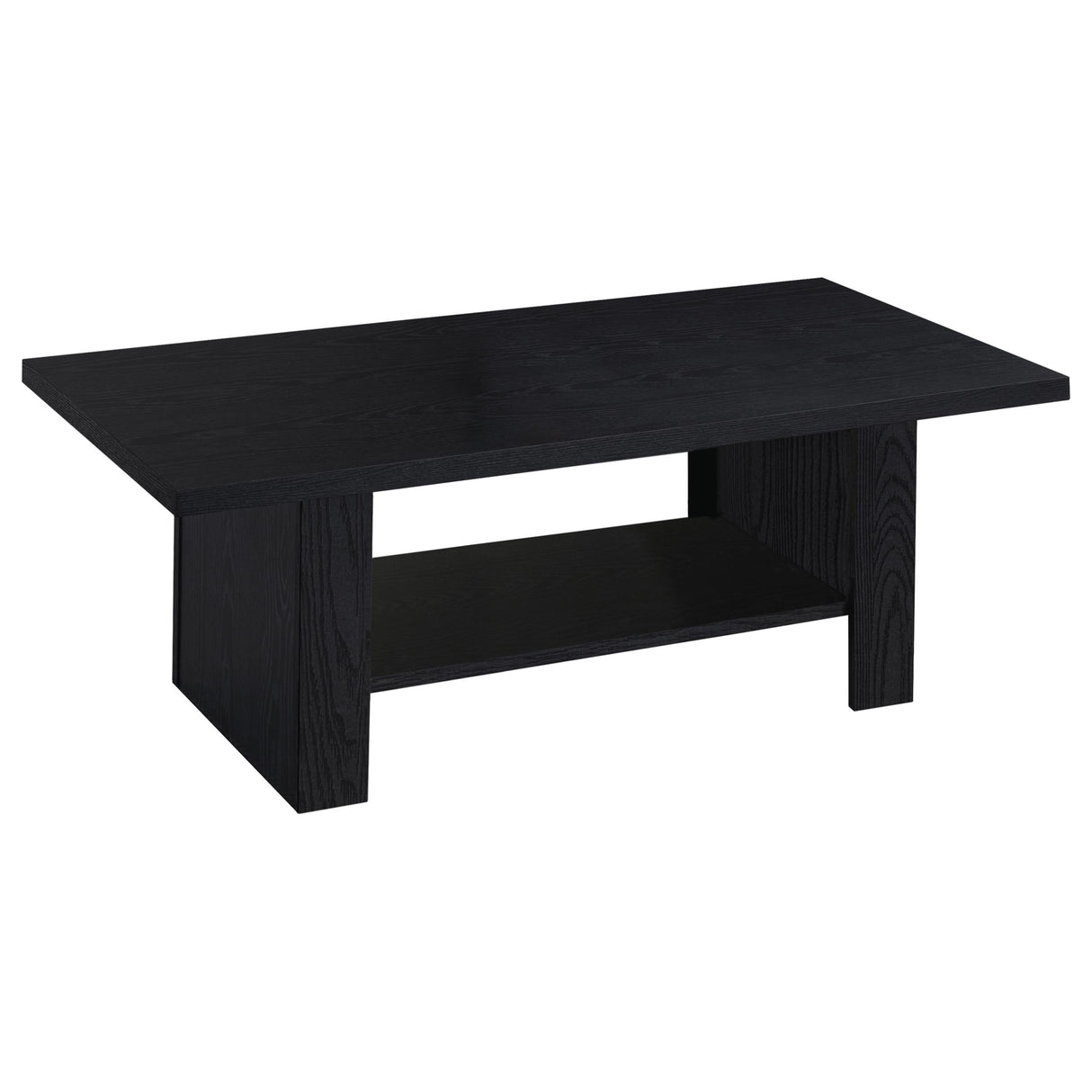 Rodez 3-Piece Black Coffee Table Set with Storage