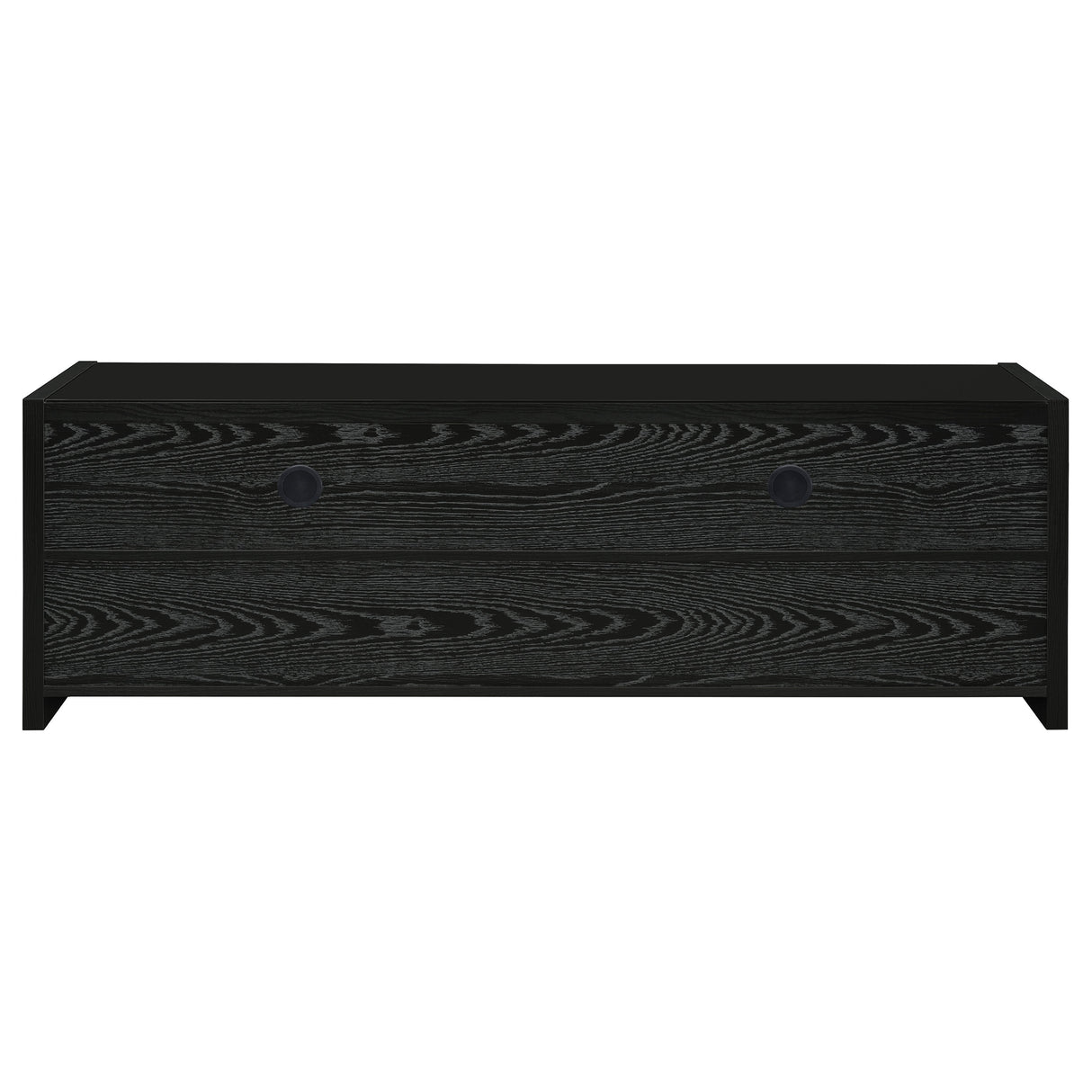 Alton 3-Drawer TV Stand, Black Oak - 61 Inches