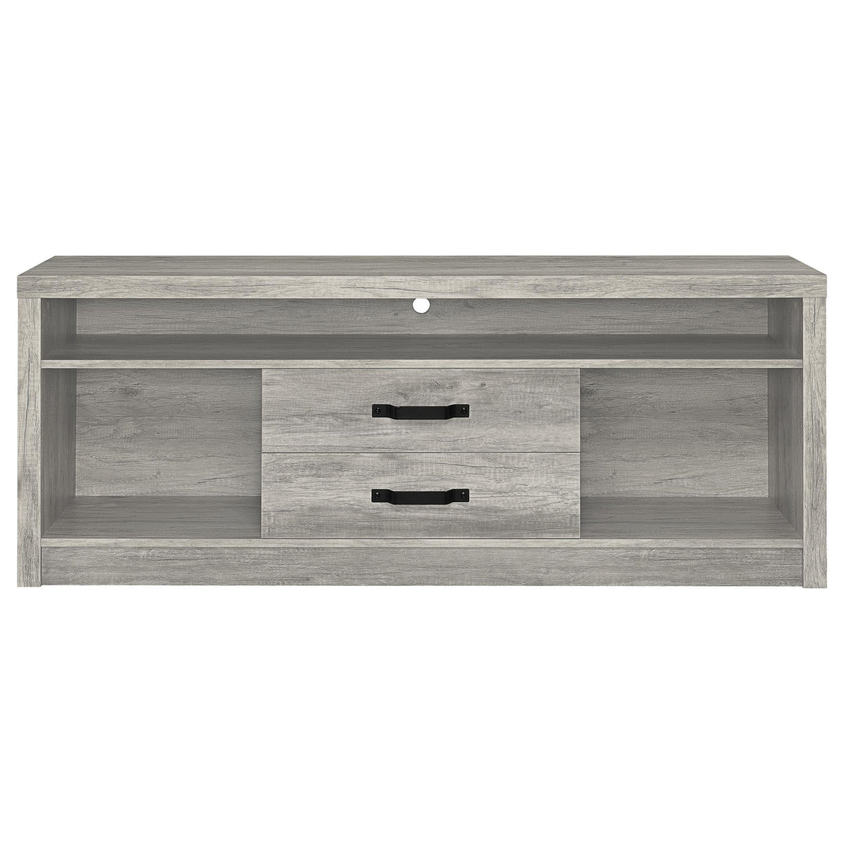 Burke 3-Piece 59-Inch TV Entertainment Center Grey Driftwood