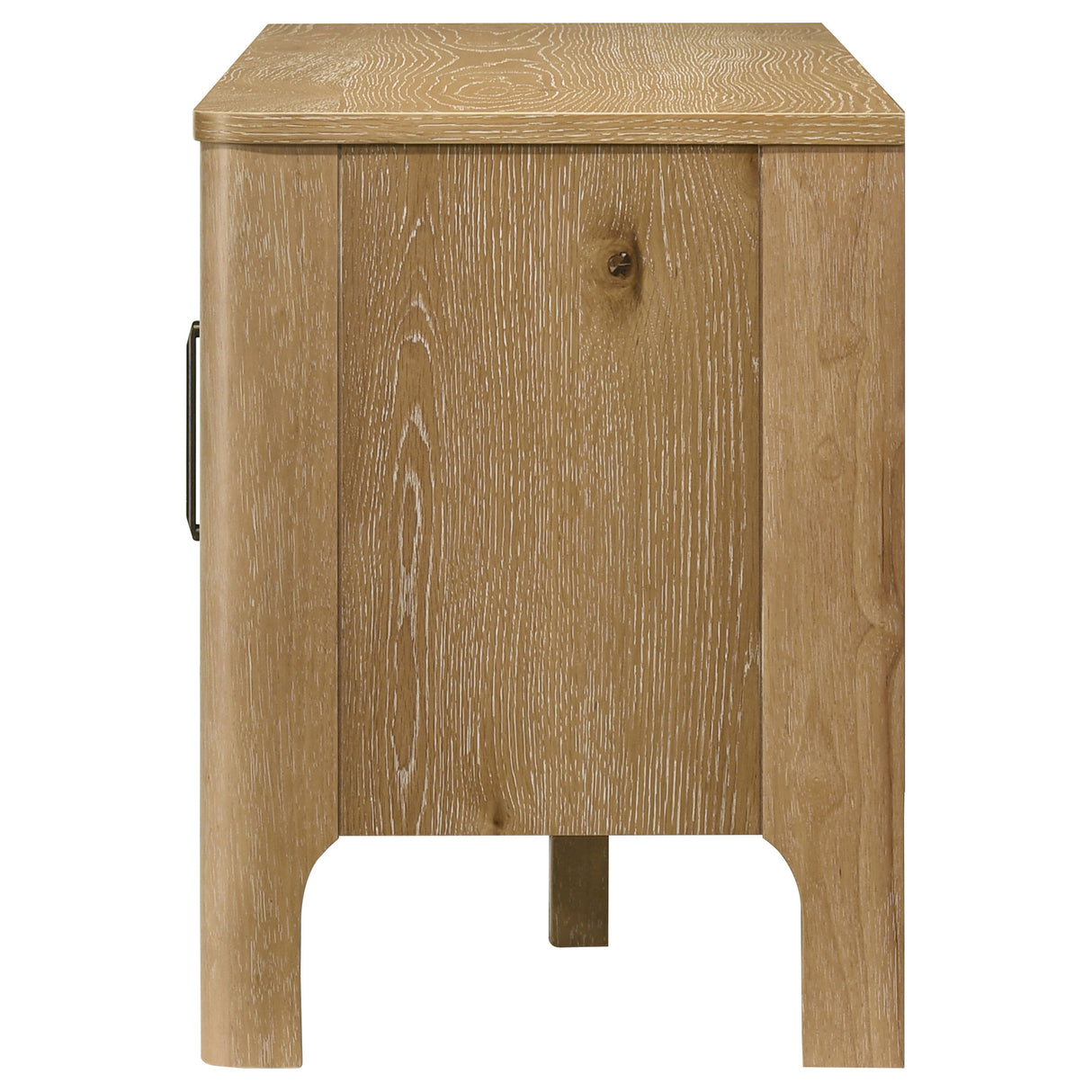 Rowe 65-inch 2-Door Wood TV Stand, Light Oak