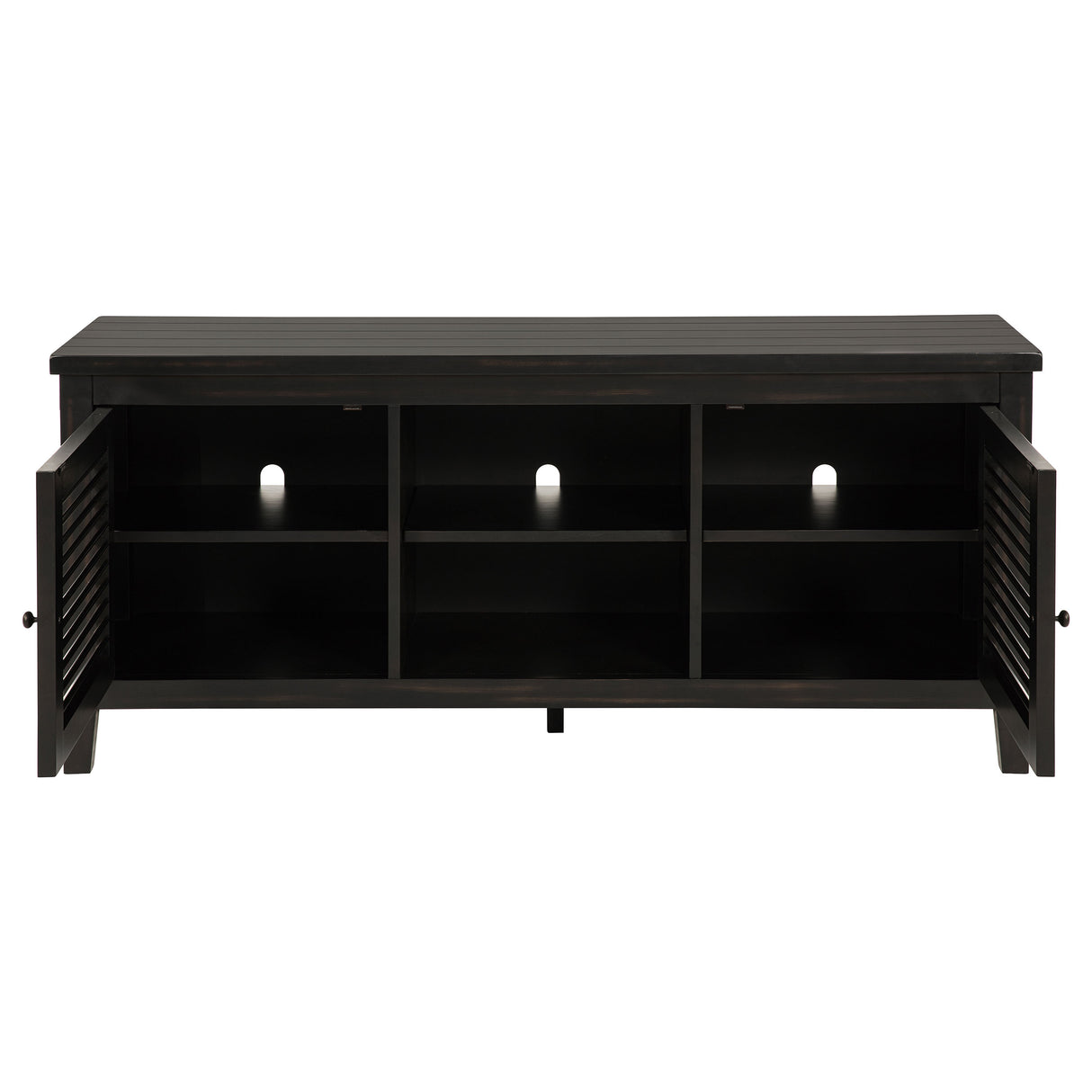 Concord 2-Door 60-Inch TV Stand Console, Distressed Java