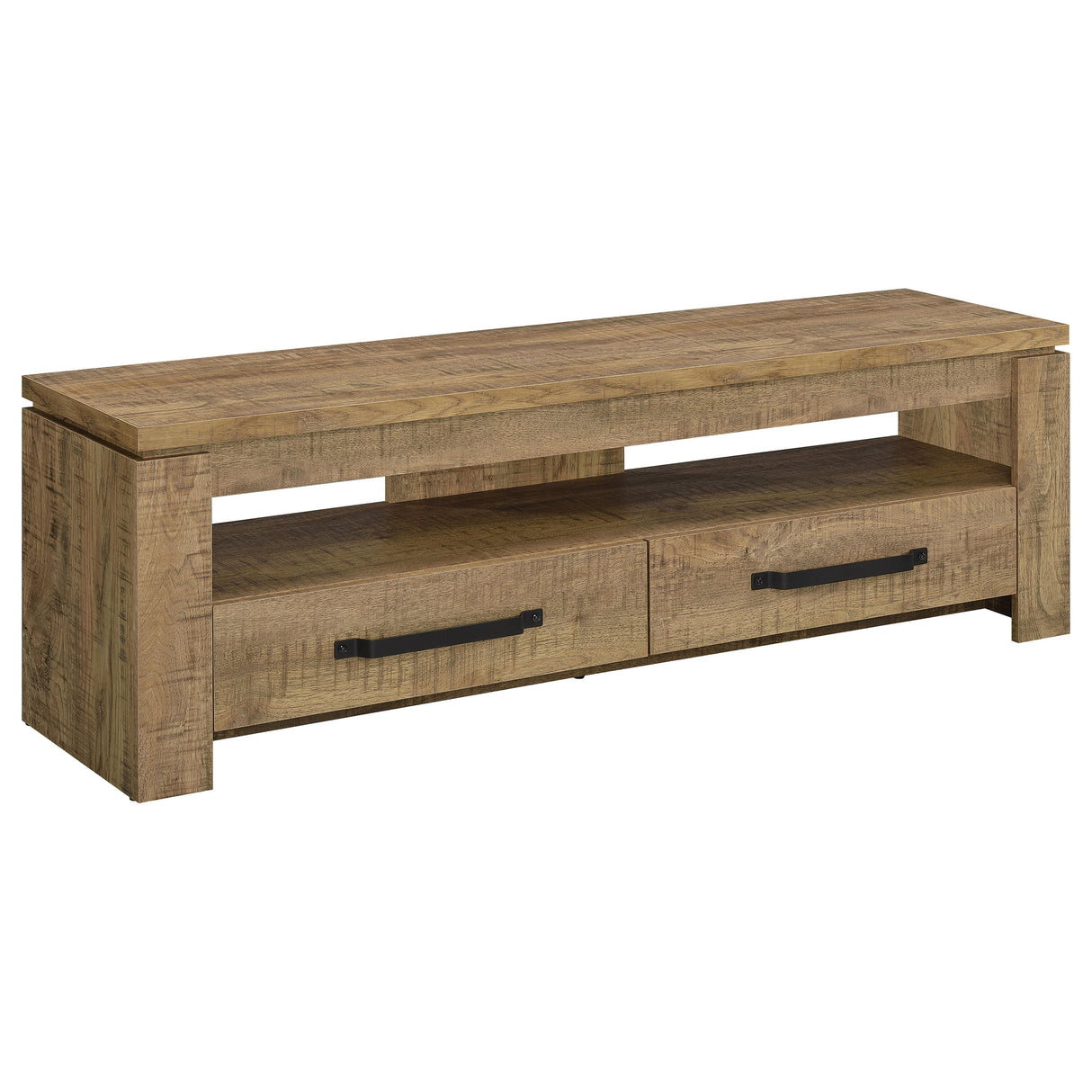 Elkton 2-Drawer TV Stand, 59 Inch, Mango