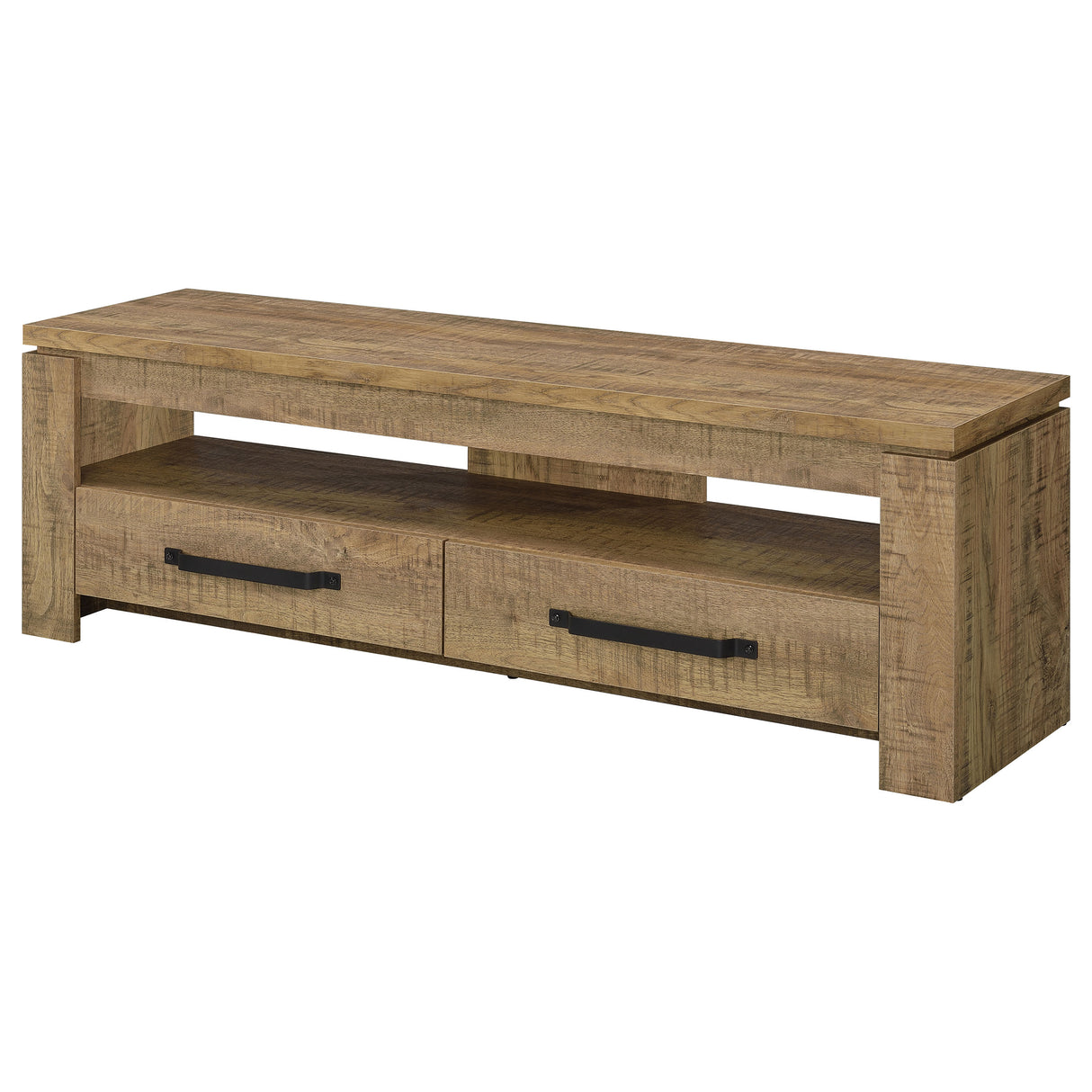 Elkton 2-Drawer TV Stand, 59 Inch, Mango