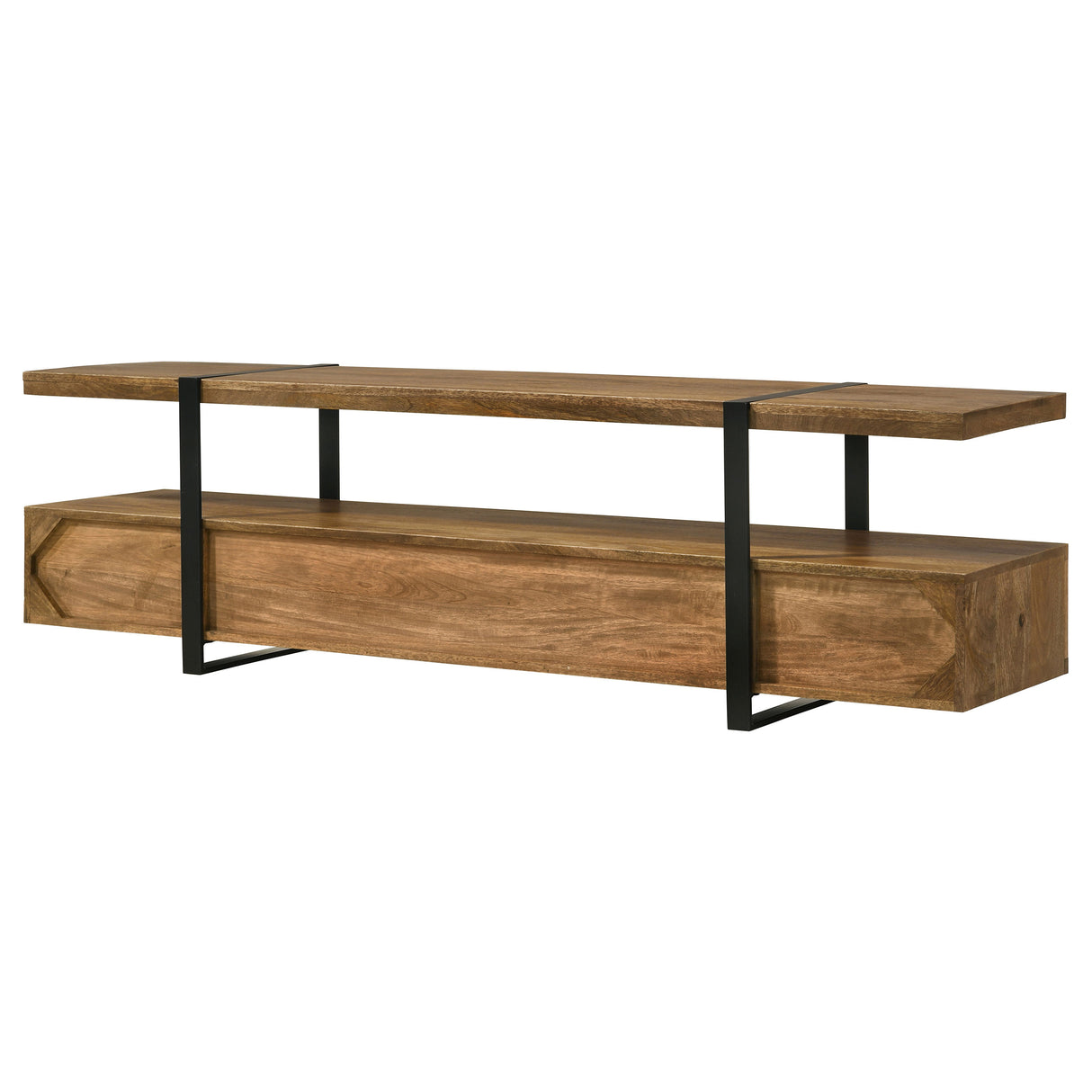Otto 5-Drawer Mango Wood TV Stand - 70 Inch Brown