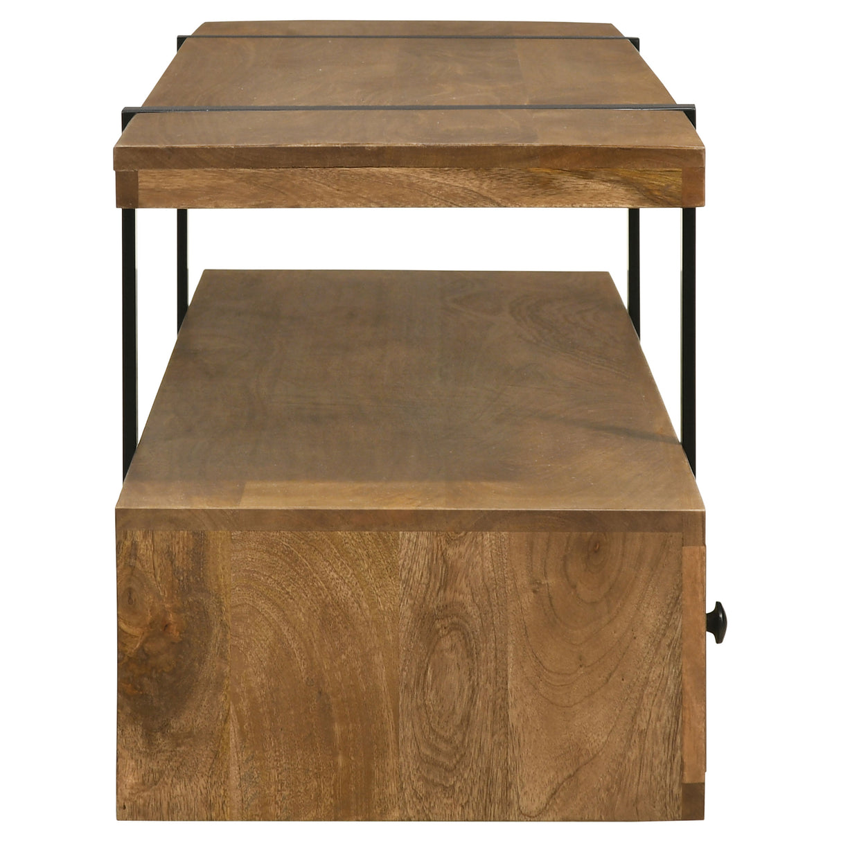 Otto 5-Drawer Mango Wood TV Stand - 70 Inch Brown