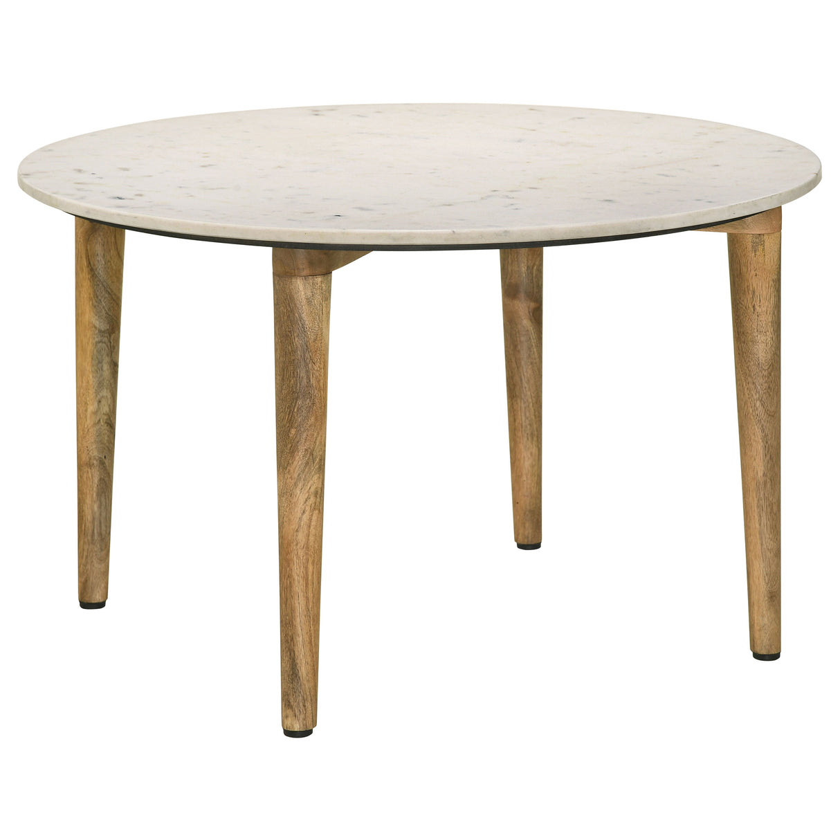 Aldis 2-Piece Coffee and End Table Set, White Marble
