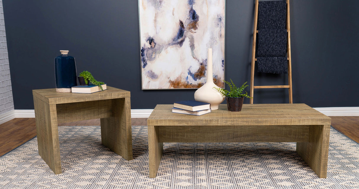 Lynette Rectangular Mango Wood Coffee Table