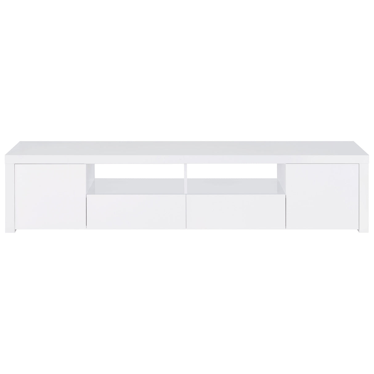 Jude 79-inch TV Stand in White High Gloss